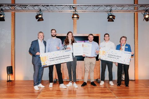 Neugreuthschule Metzingen und Gottlob Brodbeck GmbH & Co. KG gewinnt den 1. Platz beim SCHULEWIRTSCHAFT-Preis 2025